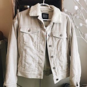 Urban Outfitters BDG Corduroy Sherpa Jacket